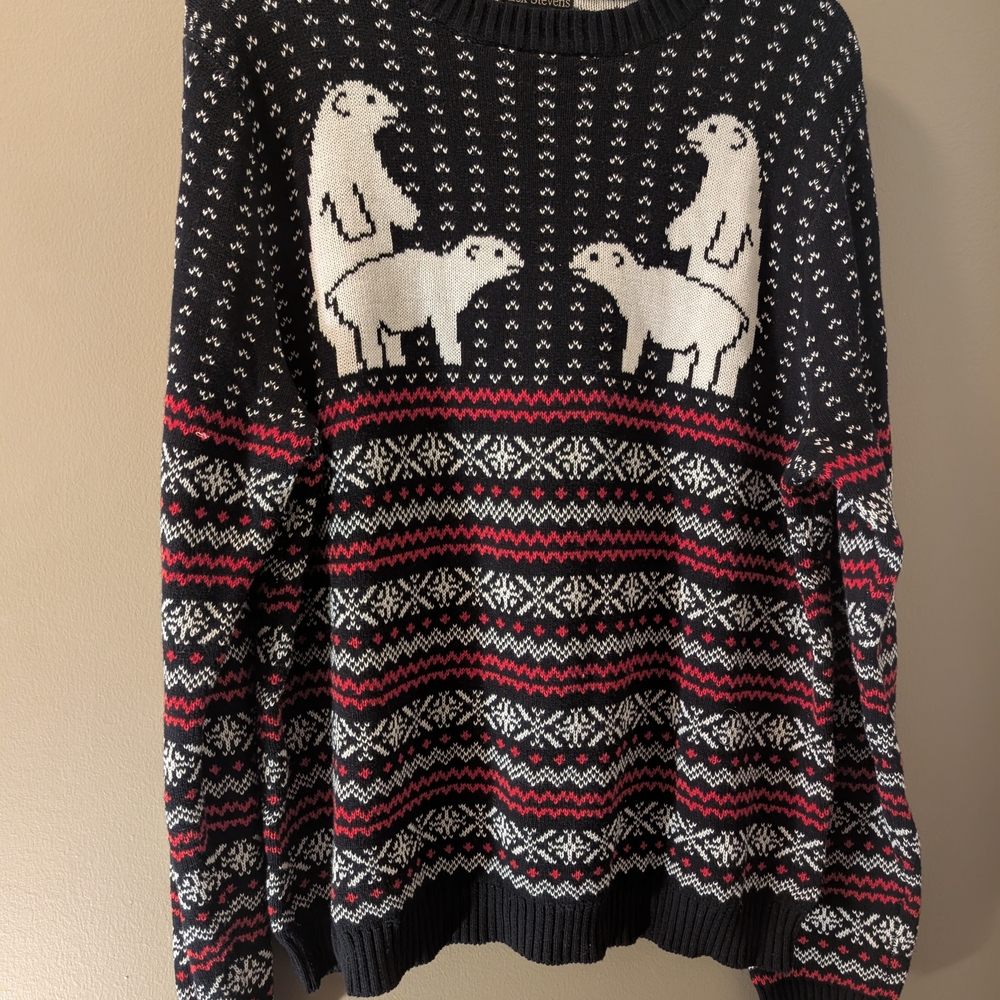 ❄️🐻‍❄️ Polar Bears Doing... Something...On An Ugly Christmas Sweater- Size XL